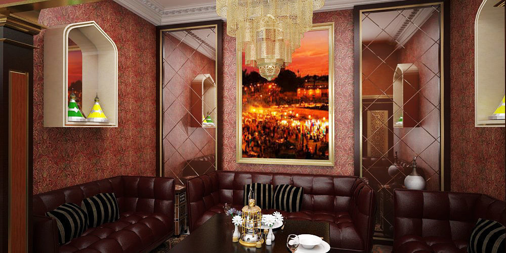 Morrocan Restaurant with VIP Room 3D model_5