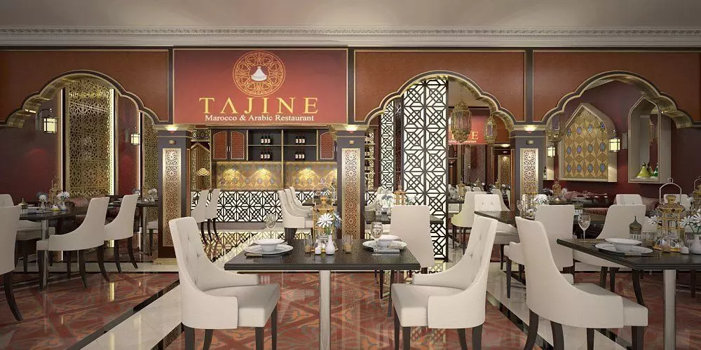 Morrocan Restaurant with VIP Room 3D model_0