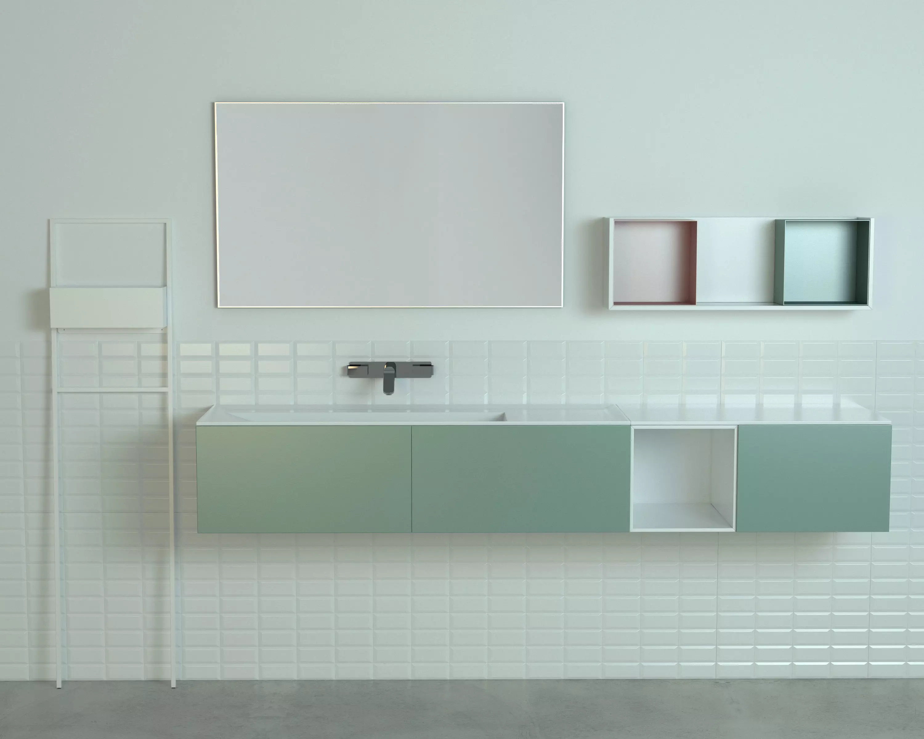 Bathroom cabinet  3D model_0