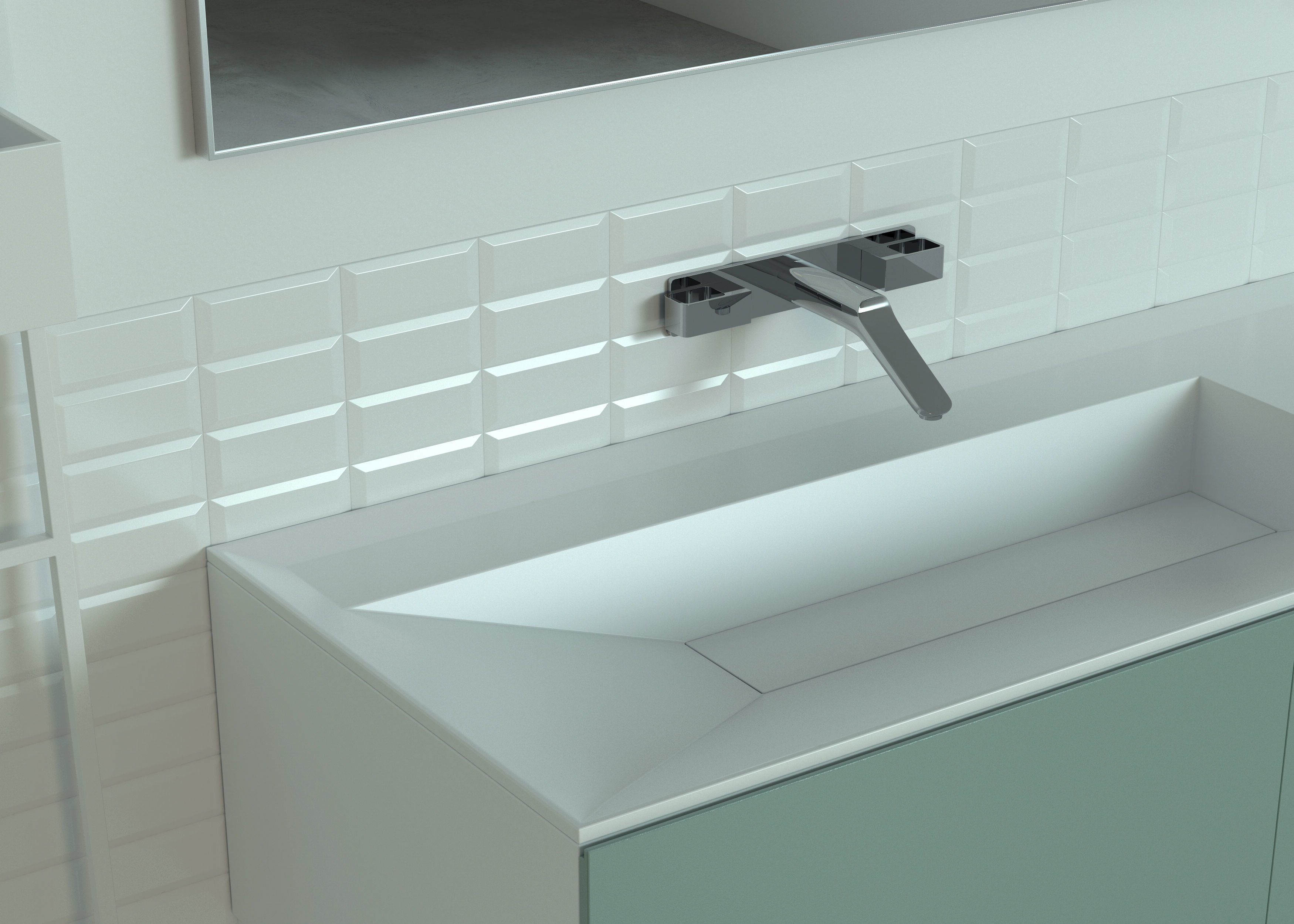 Bathroom cabinet  3D model_2