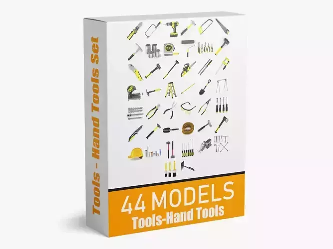 44 Models Machine Tools and Hand Tools Collection 3D model