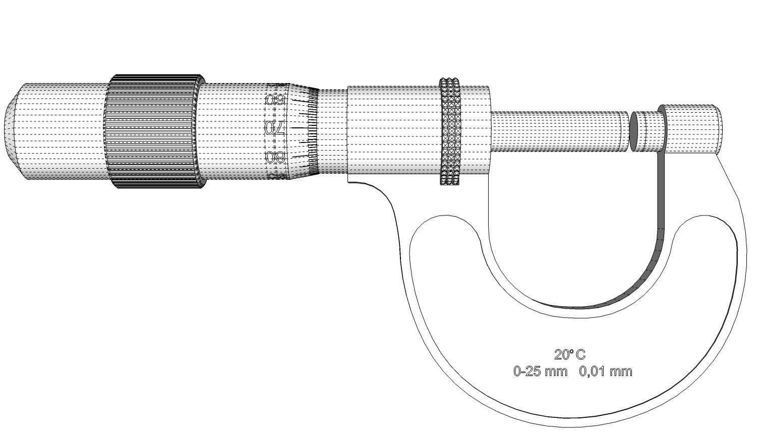 Micrometer 3D model_15