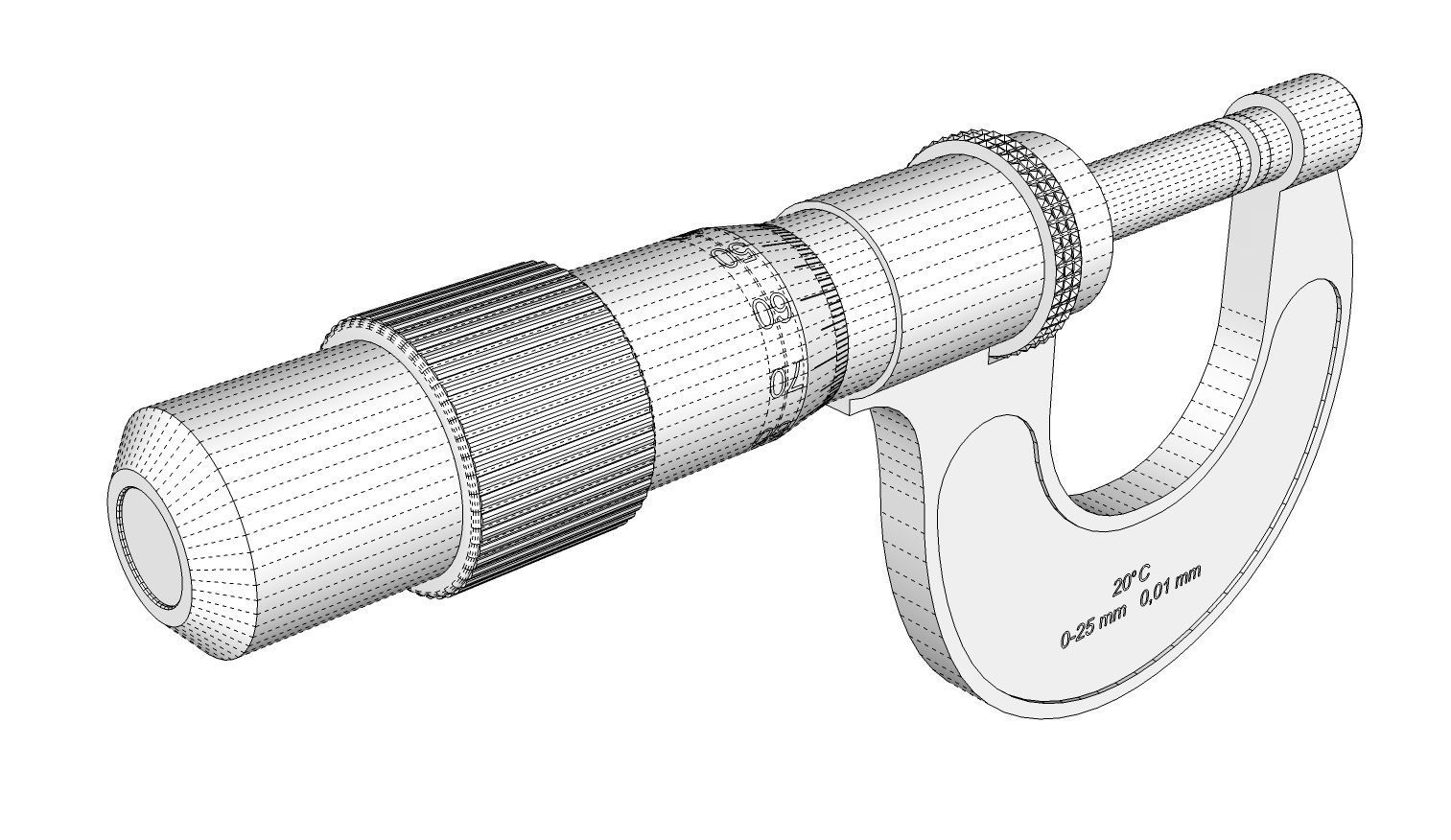 Micrometer 3D model_14