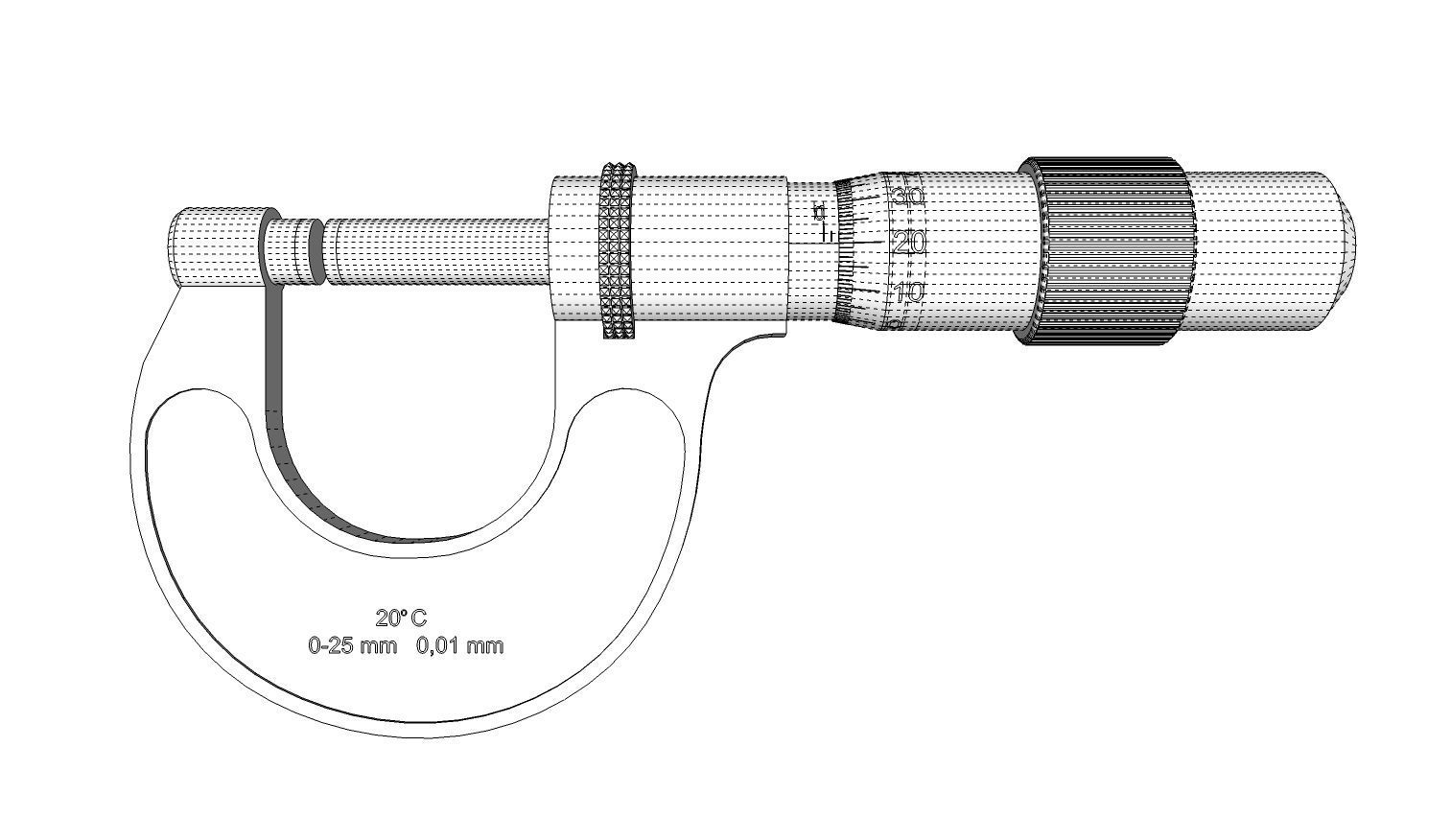 Micrometer 3D model_11