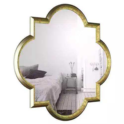 Traditional Metal Frame Wall Mirror WRLO6336