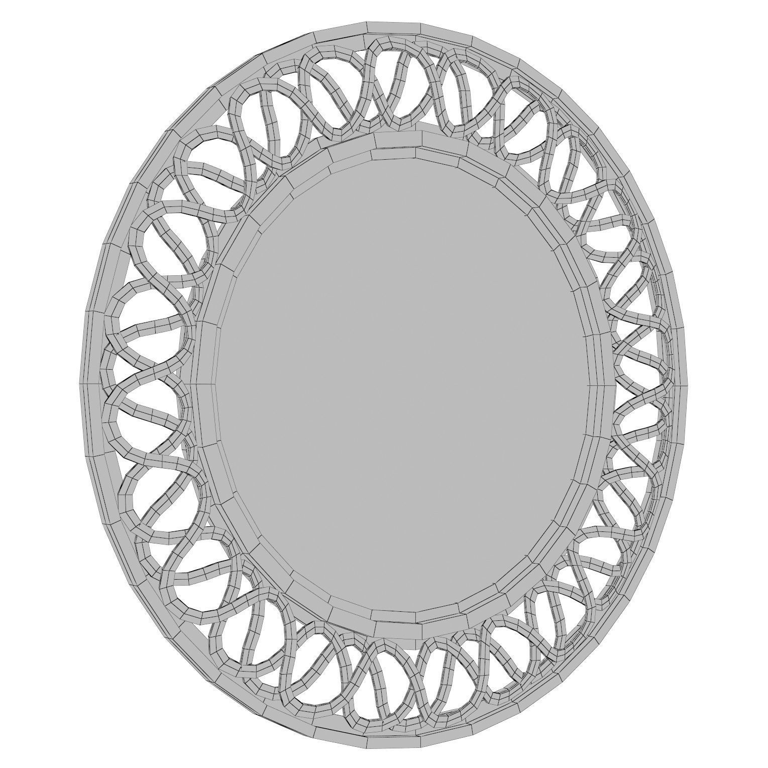 Trina Lattice Accent Mirror FDLL6958 3D model_2