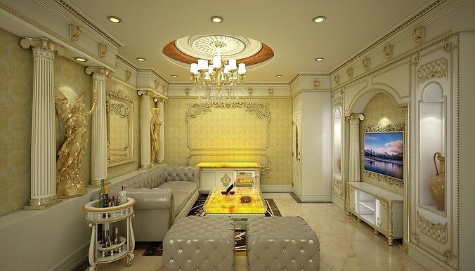 Karaoke Room with Classical Touch 3D model