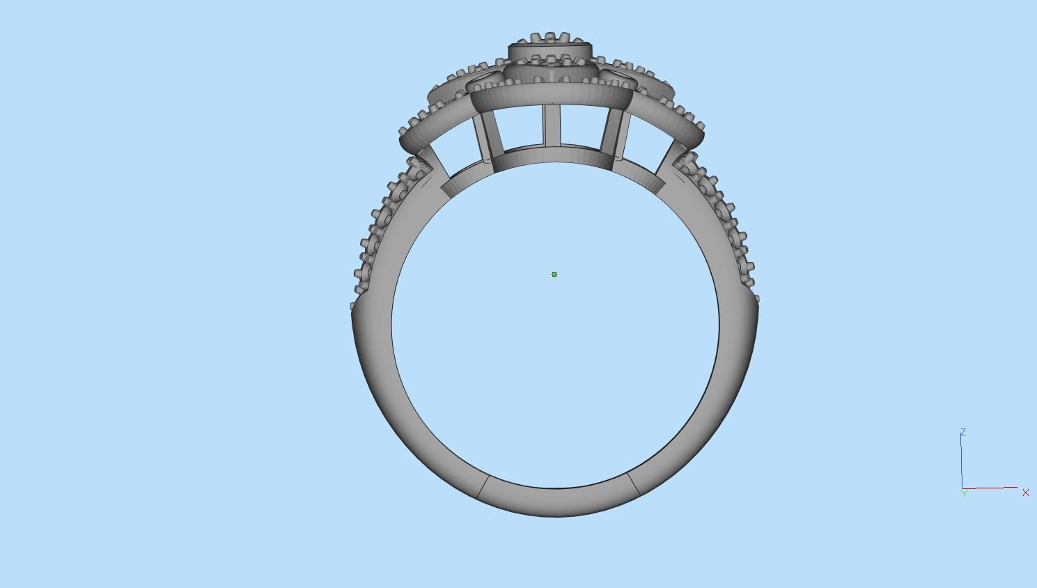  ring earrings 3D print model_25