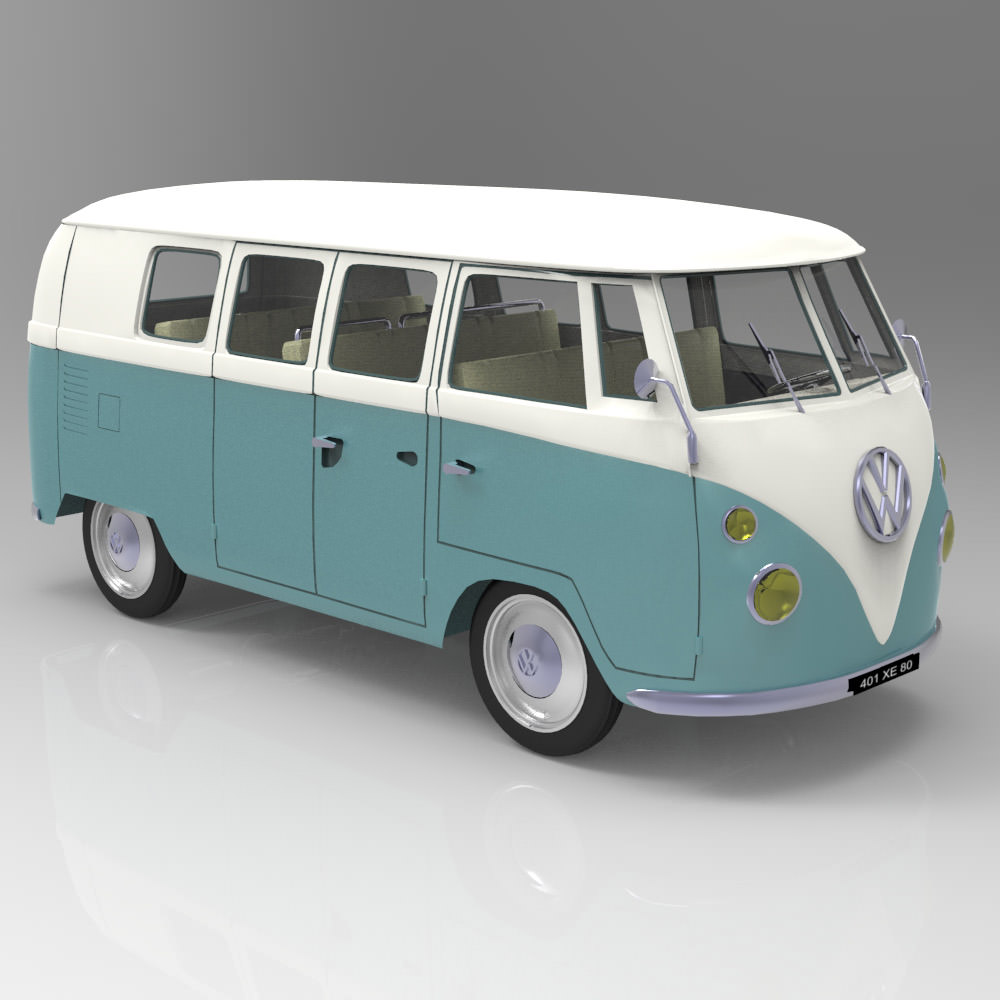 Volkswagen Combi Studio Max 3D model_4