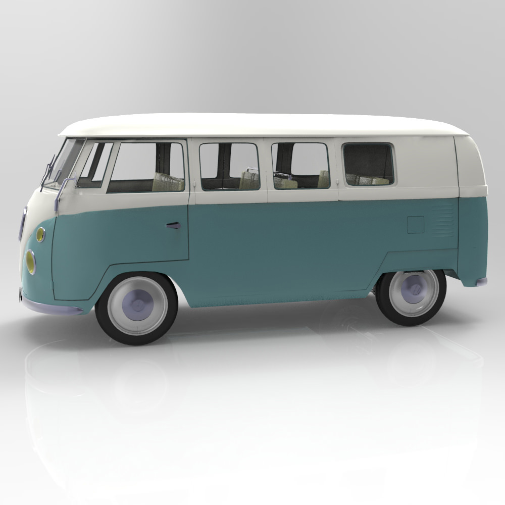 Volkswagen Combi Studio Max 3D model_3