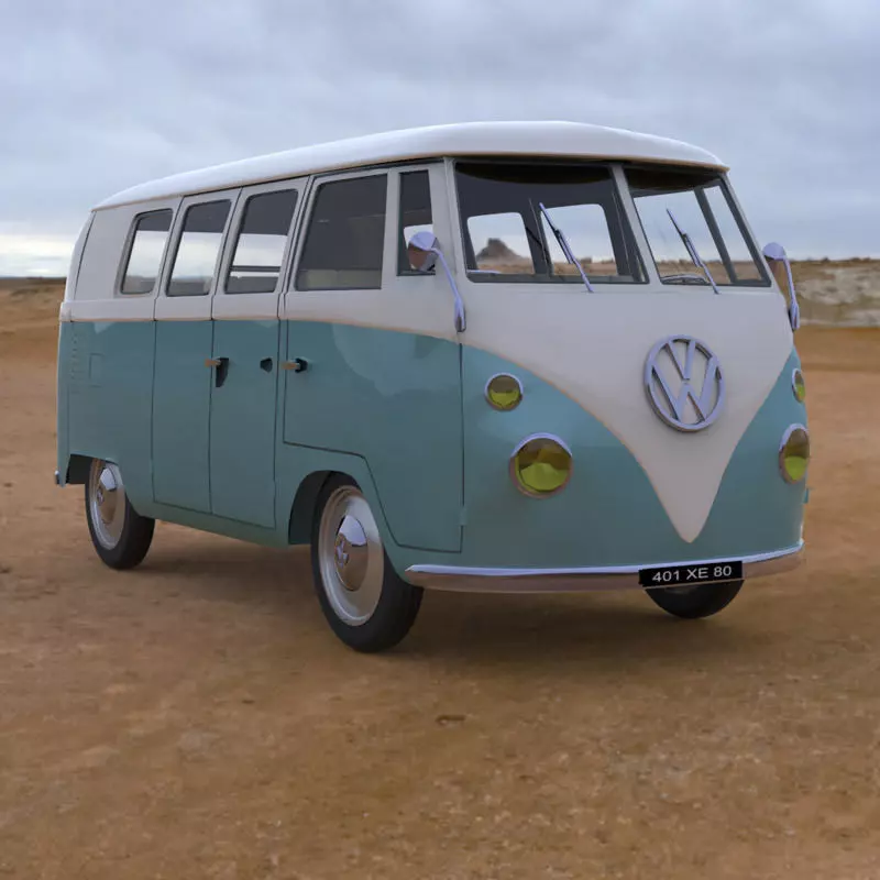 Volkswagen Combi Studio Max 3D model_0