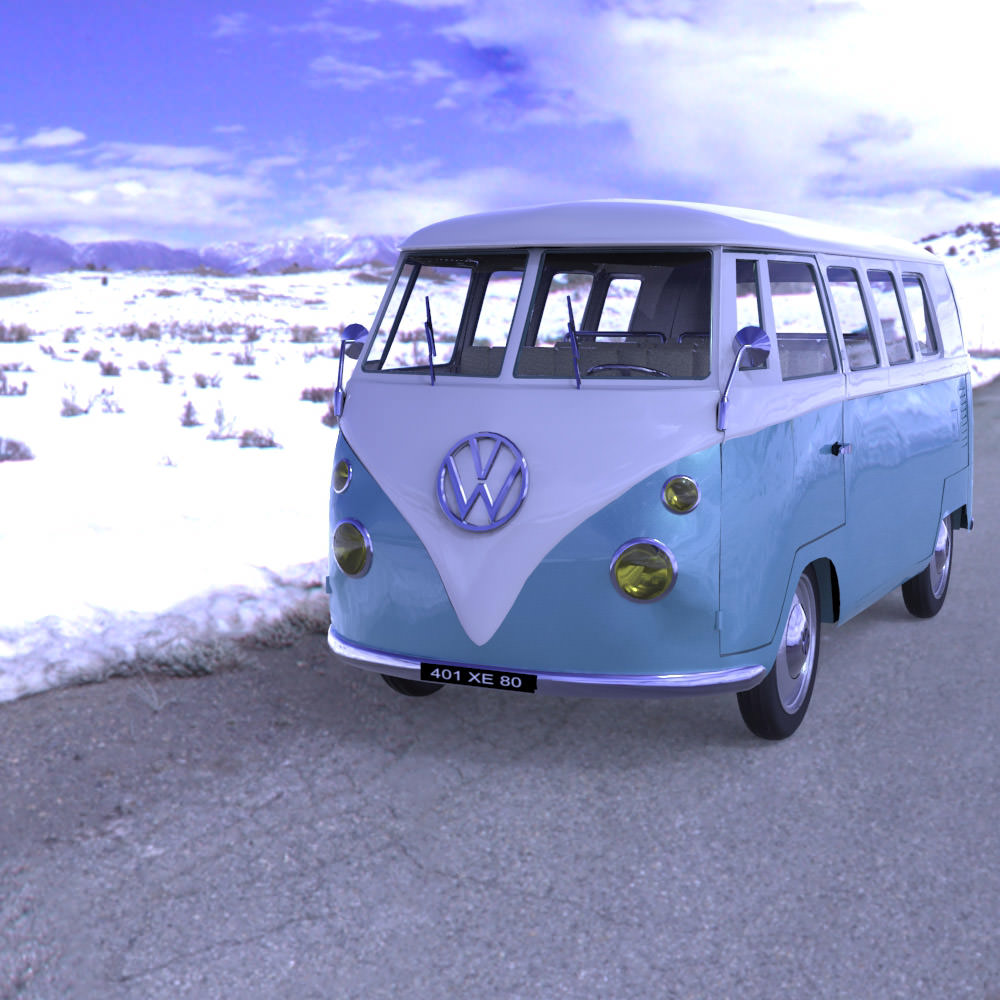 Volkswagen Combi Studio Max 3D model_9