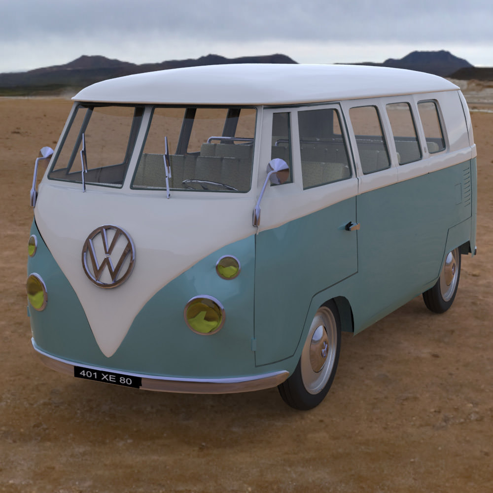 Volkswagen Combi Studio Max 3D model_10