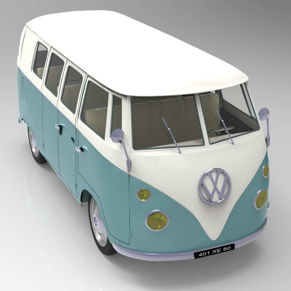 Volkswagen Combi Studio Max 3D model_2