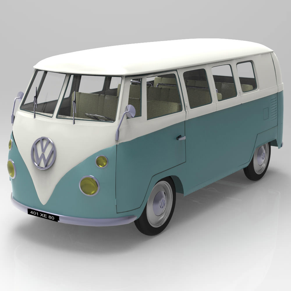 Volkswagen Combi Studio Max 3D model_1