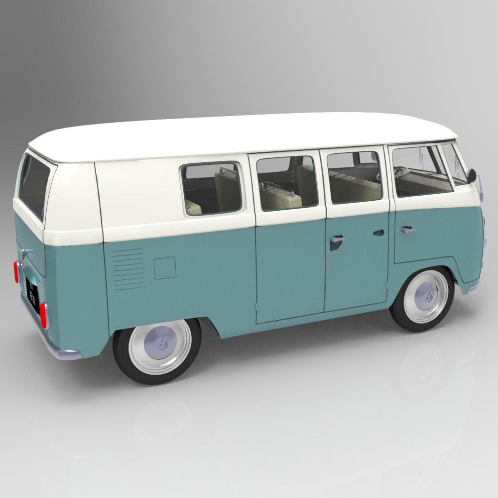 Volkswagen Combi Studio Max 3D model_7