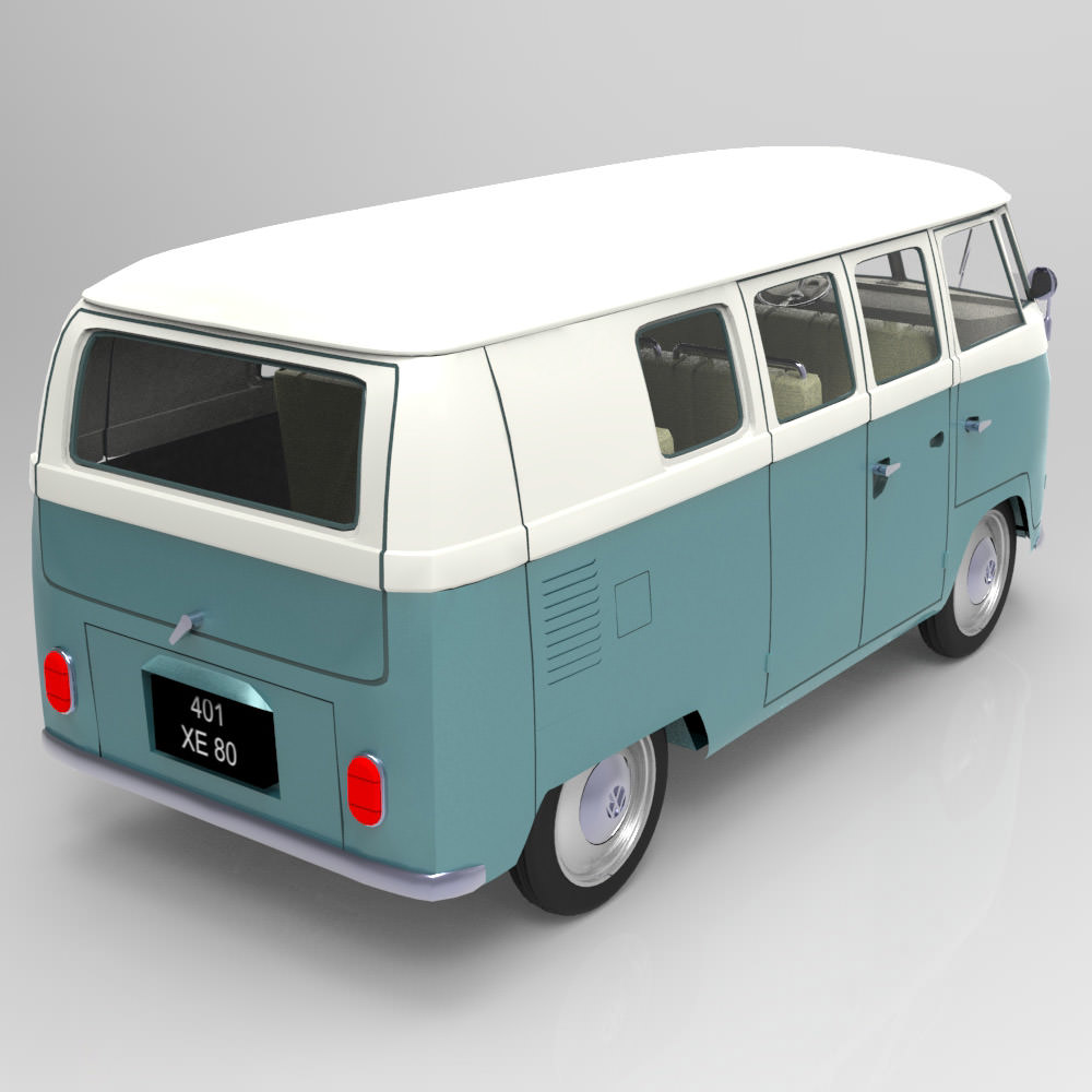Volkswagen Combi Studio Max 3D model_6