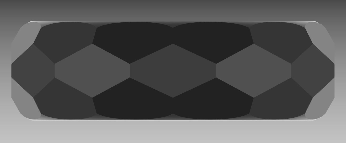 Faceted ring 3D print model_4