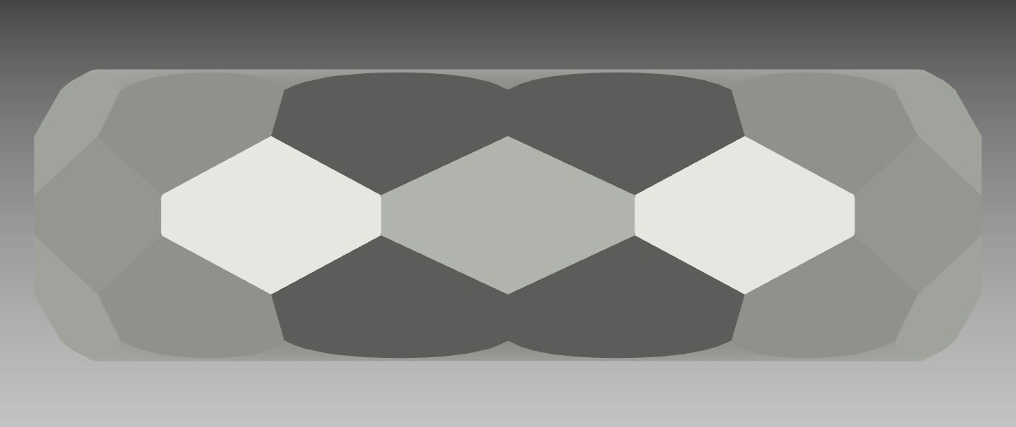 Faceted ring 3D print model_5