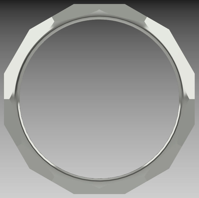 Faceted ring 3D print model_8