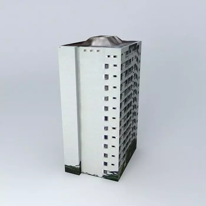 Building 1 in Anacoana  Santo Domingo  Dominican Republic Free 3D model_0