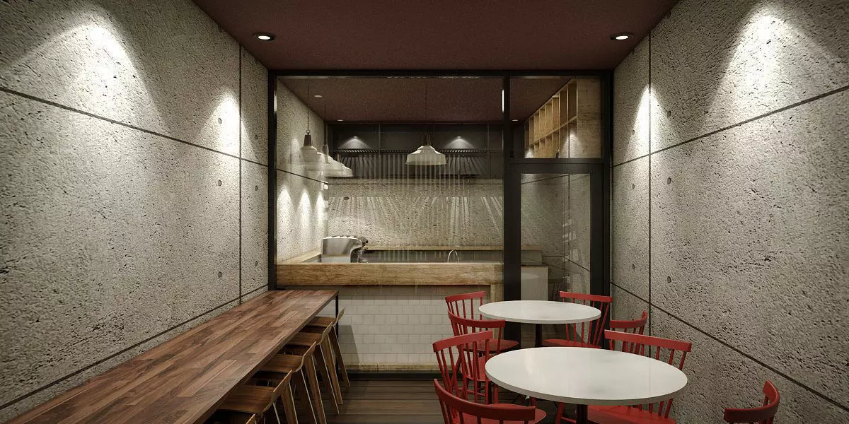 Small Coffee Shop 3D model_0