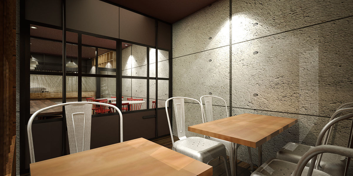 Small Coffee Shop 3D model_1