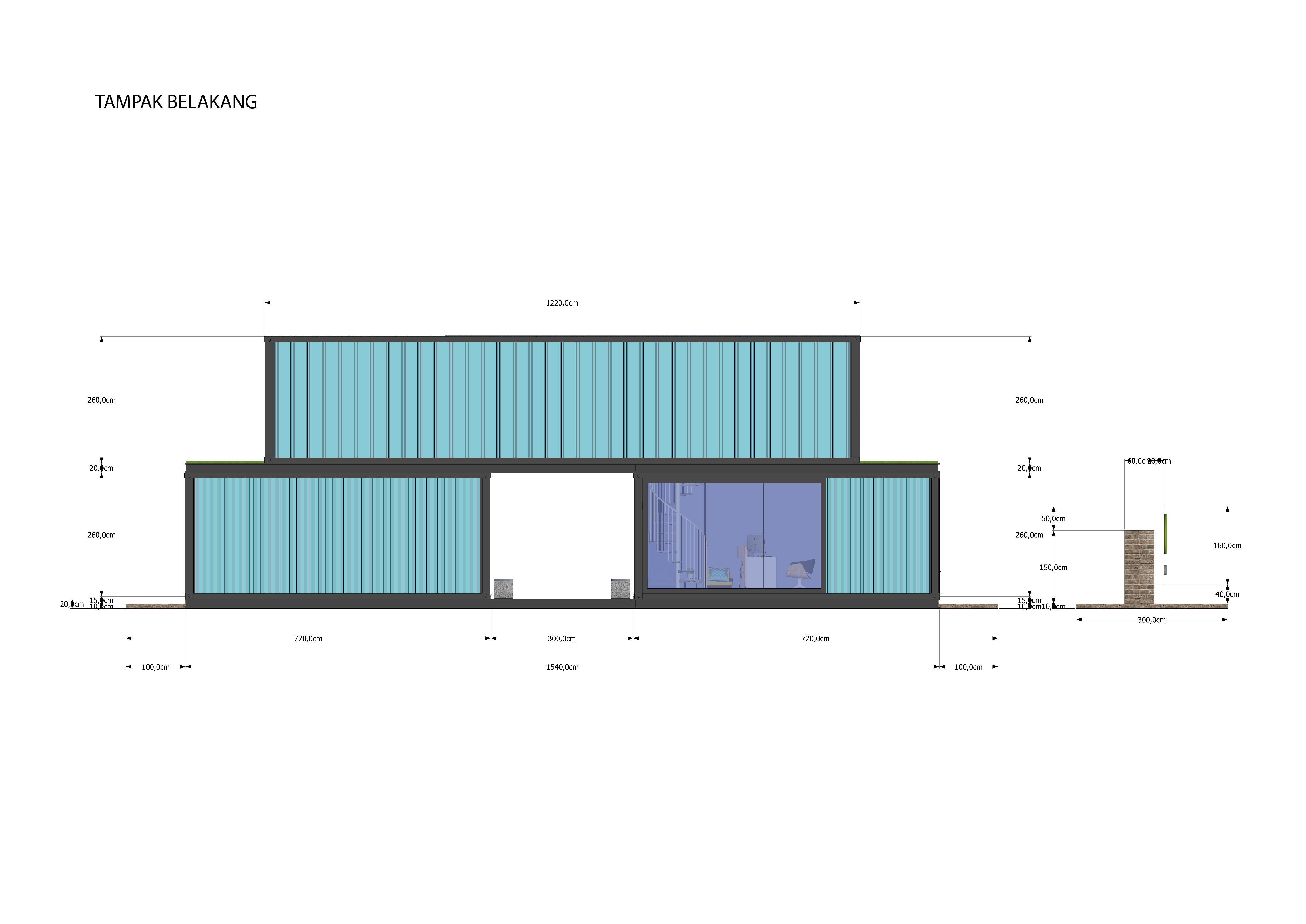 Container Cafe and Office - Not Include OBJ Files 3D model_6
