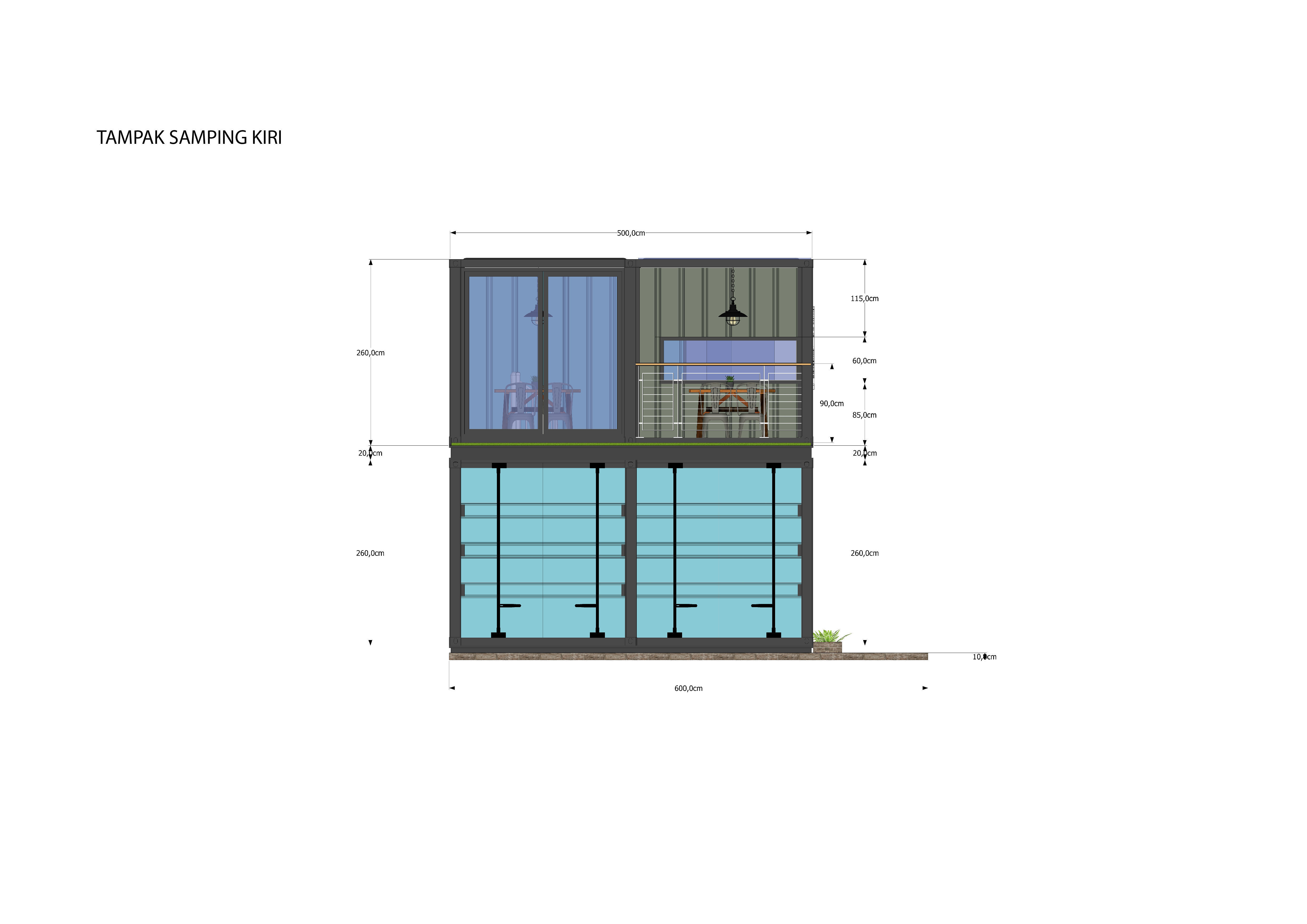 Container Cafe and Office - Not Include OBJ Files 3D model_3