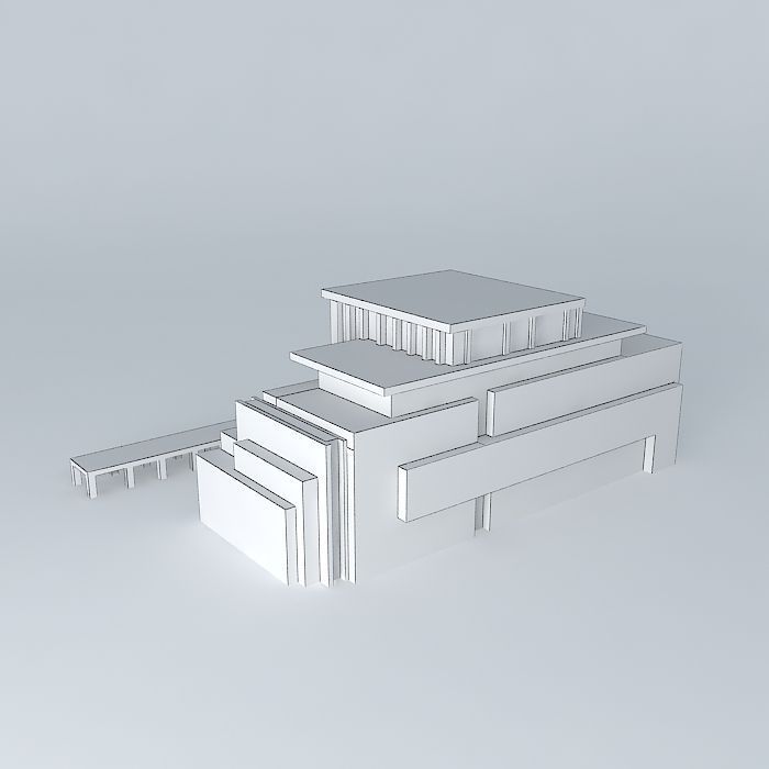 Banco Leon  Santo Domingo Rep Dominican Free 3D model_4