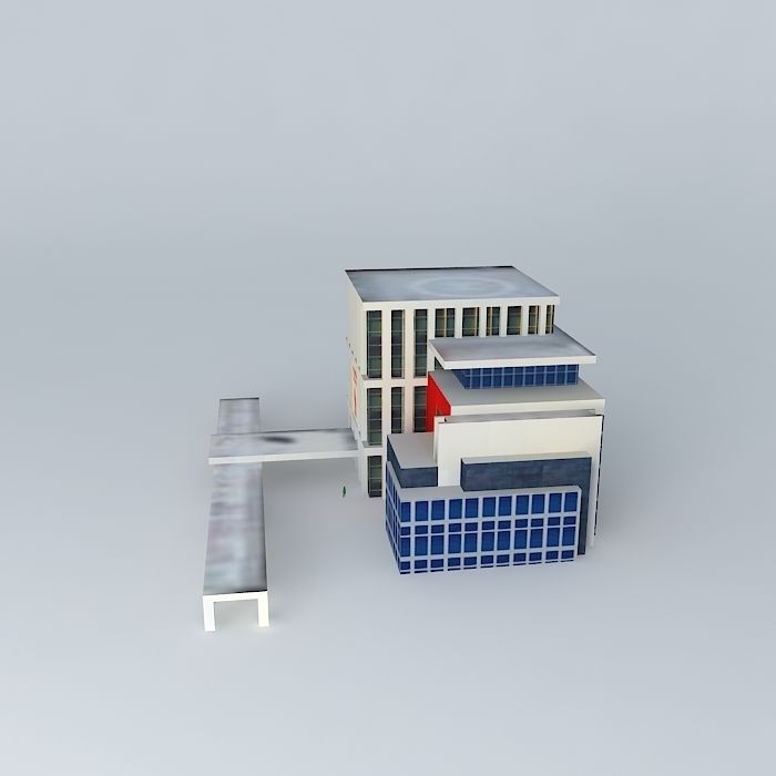 Banco Leon  Santo Domingo Rep Dominican Free 3D model_2