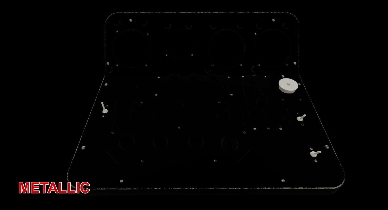 Mi-8MT Mi-17MT Central Panels Board English Low-poly 3D model_26