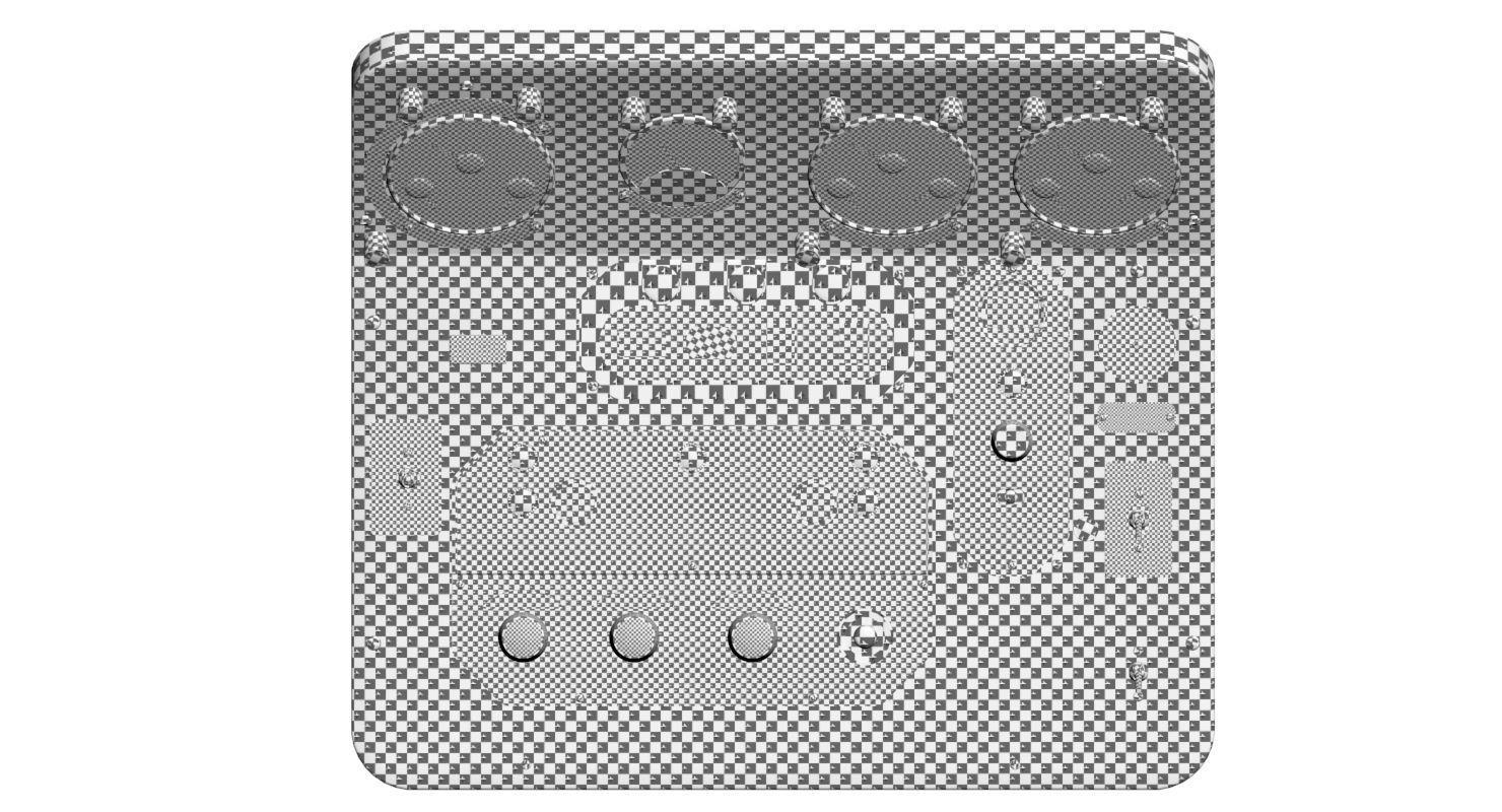 Mi-8MT Mi-17MT Central Panels Board English Low-poly 3D model_34