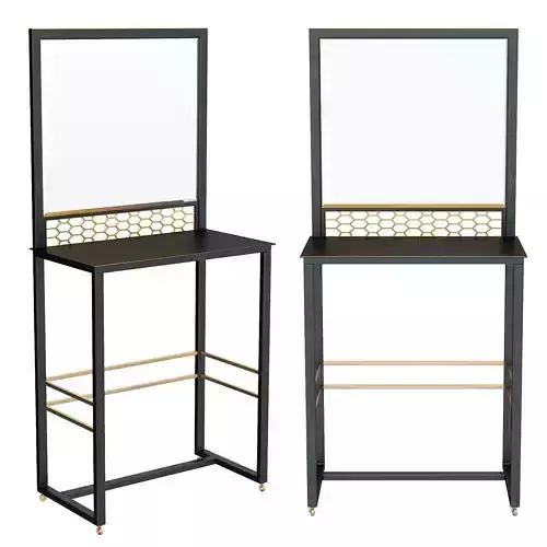 Desk for makeup artist