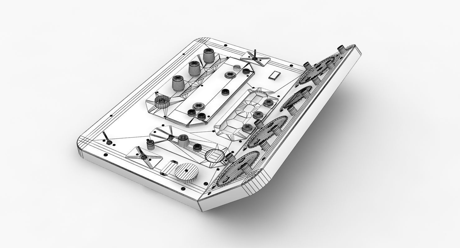 Mi-8MT Mi-17MT Central Panels Board Russian Low-poly 3D model_13