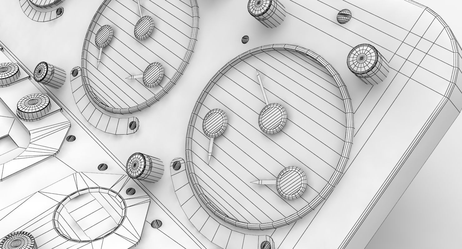 Mi-8MT Mi-17MT Central Panels Board Russian Low-poly 3D model_16
