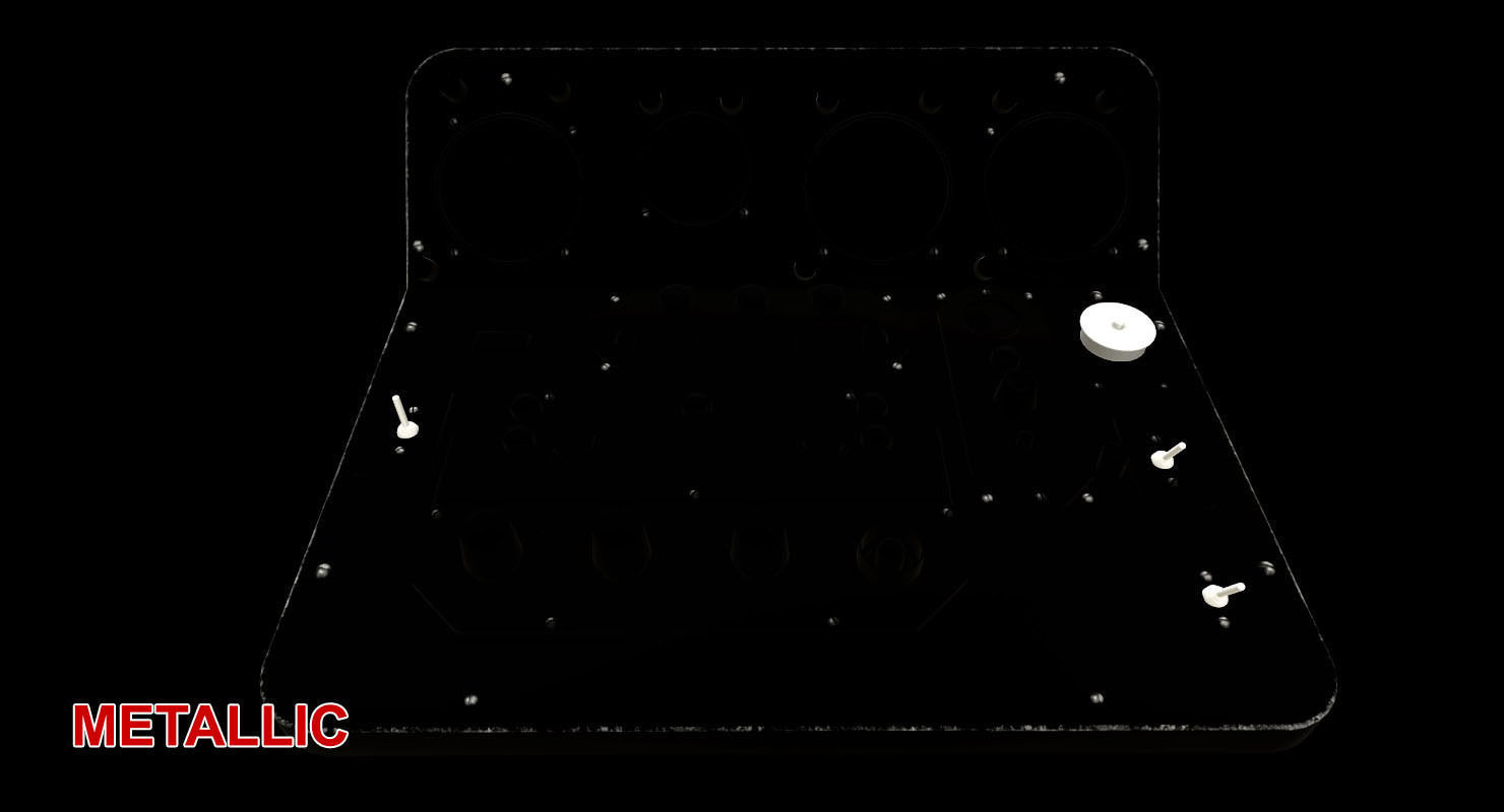 Mi-8MT Mi-17MT Central Panels Board Russian Low-poly 3D model_27