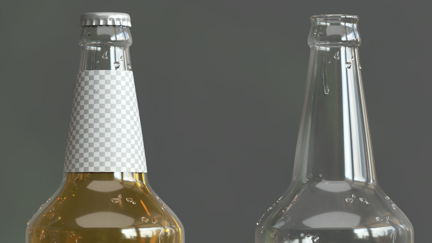 beer bottle Free 3D model_2