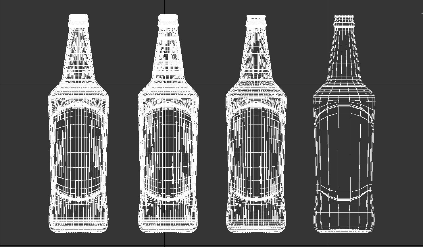 beer bottle Free 3D model_4