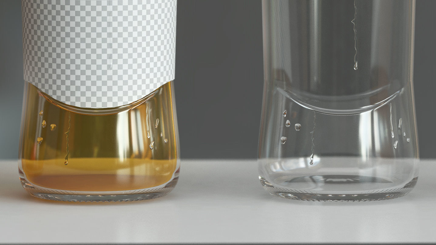 beer bottle Free 3D model_1