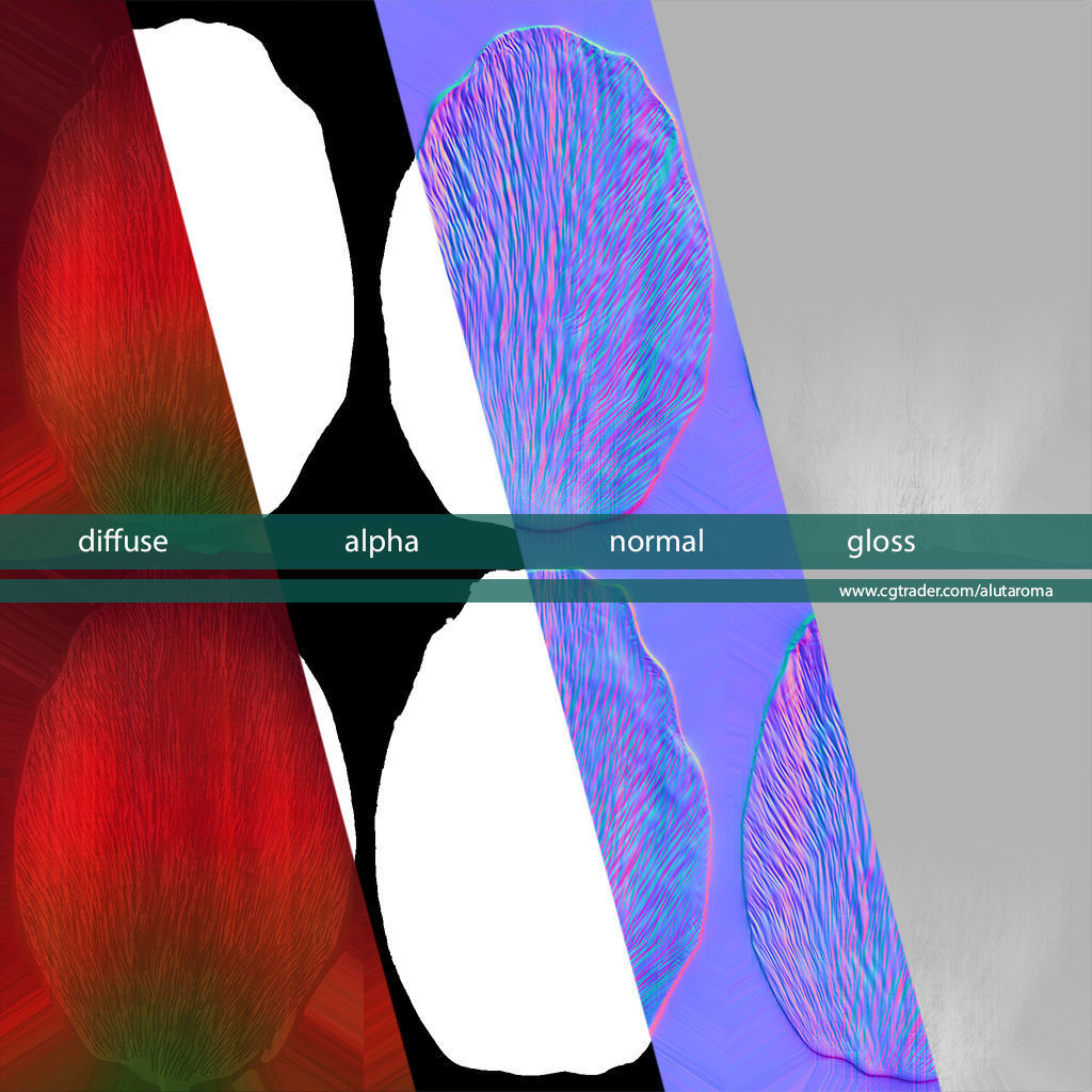 Tulips very LOW POLY detailed textures 63 variations Low-poly 3D model_8