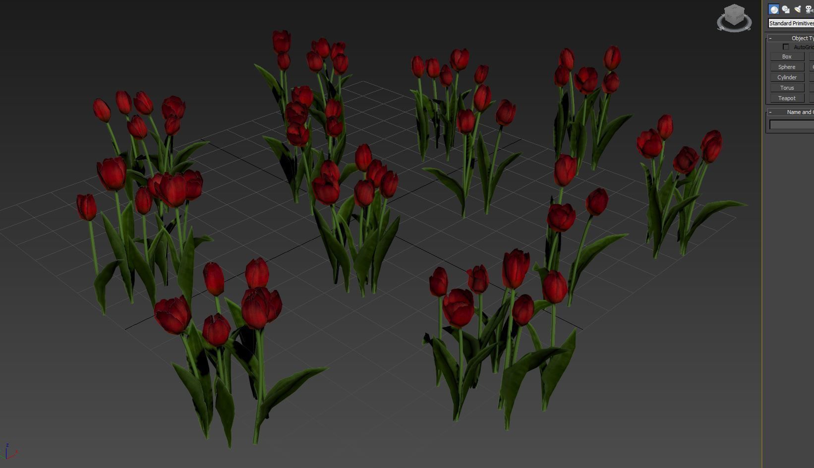 Tulips very LOW POLY detailed textures 63 variations Low-poly 3D model_2