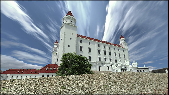 Bratislava castle - 18th century - Slovakia 3D model