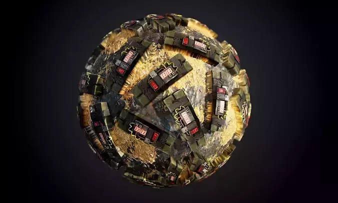 C4 Bomb Seamless PBR Texture 