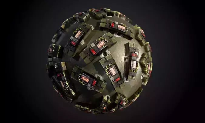C4 Bomb Seamless PBR Texture  Texture