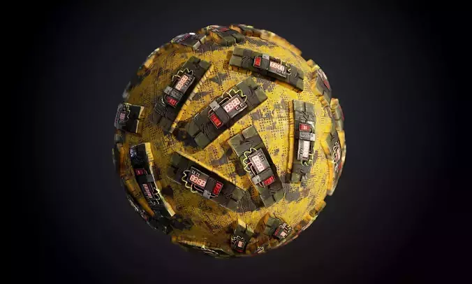 C4 Bomb Seamless PBR Texture 