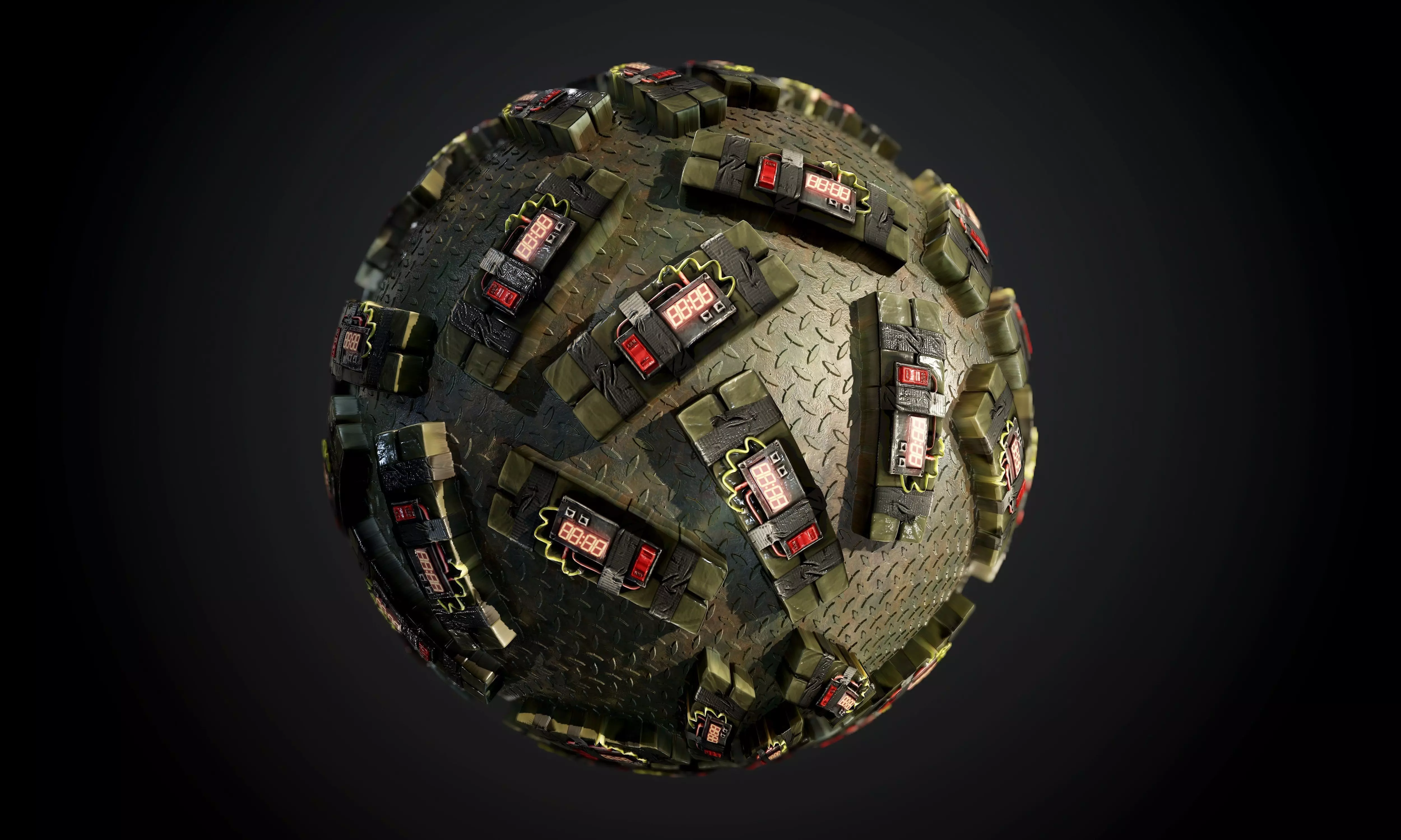 C4 Bomb Seamless PBR Texture  Texture_0