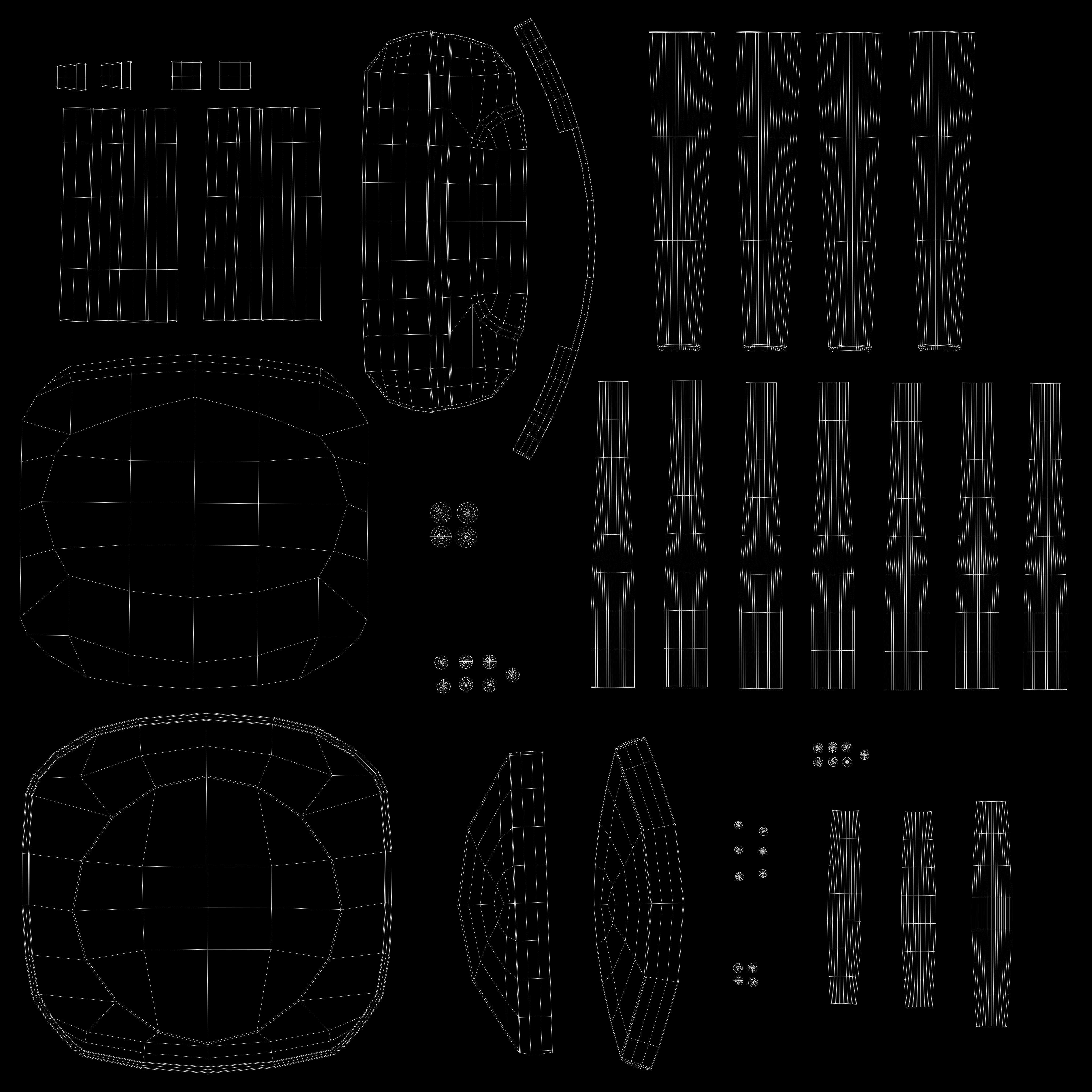 Wooden Chair 3D model_11