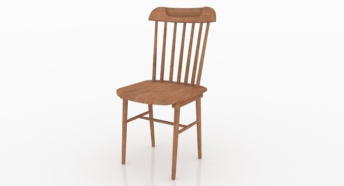 Wooden Chair 3D model