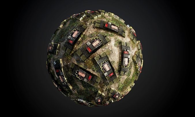 C4 Bomb Seamless PBR Texture  Texture